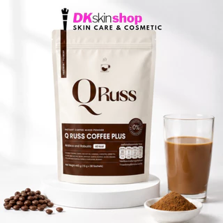 คิวรัสส์ คอฟฟี่ พลัส - อ กาแฟปรุงสำเร็จชนิดผง INSTANT COFFEE MIXED POWDER Q RUSS COFFEE PLUS - A (ปริมาณ 15g. x 30 ซอง)