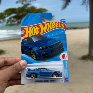 HotWheels 1/64 โมเดลรถเหล็ก NISSAN GTR34