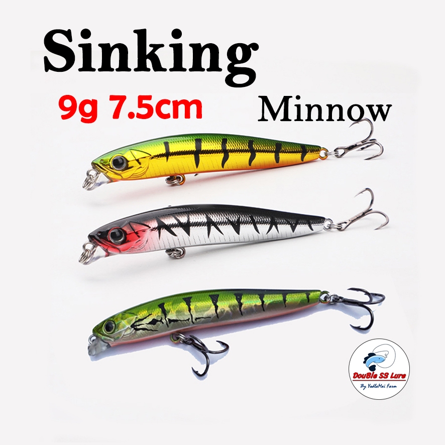 Double SS Lure Sinking Pencil 9กรัม เพนซิล 7.5cm