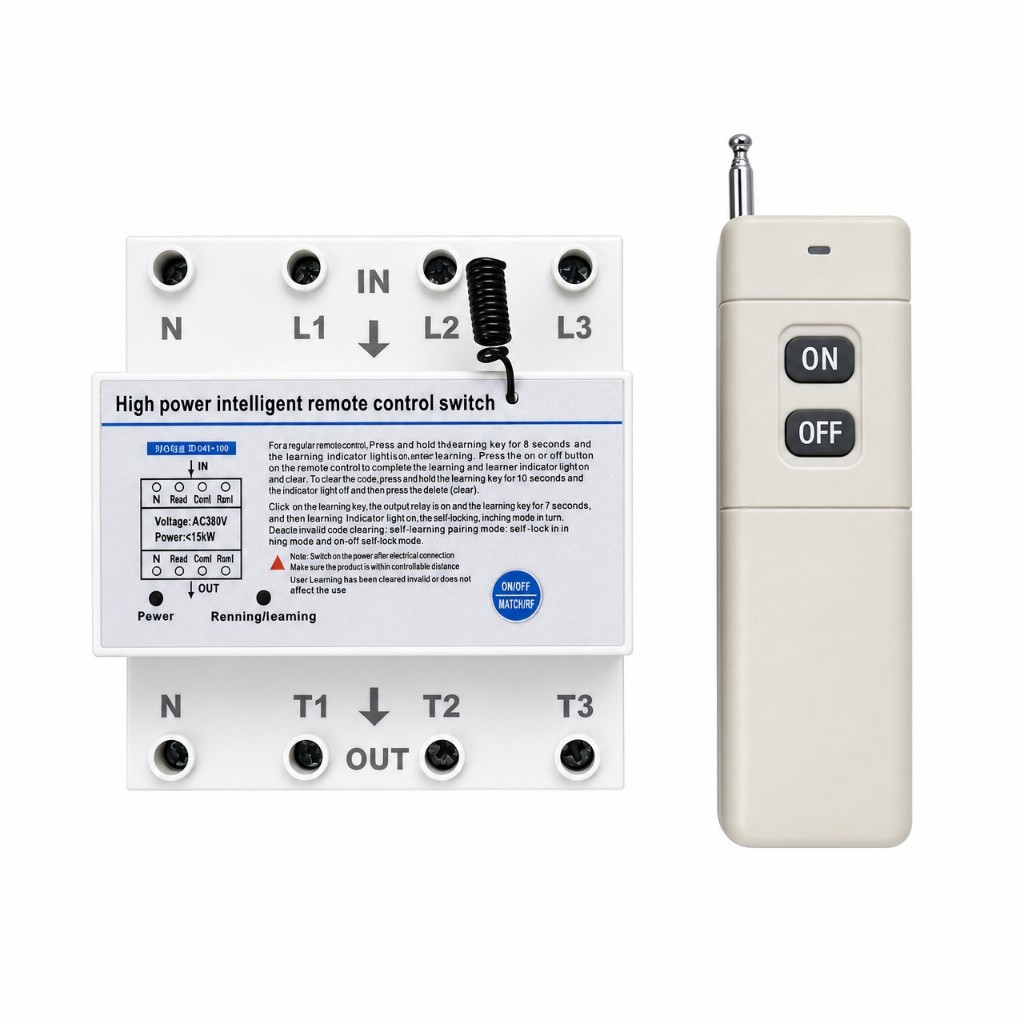 CARDINAL รีโมทคอนโทรลไร้สายอุปกรณ์ไร้สายอัจฉริยะกำลังสูง 600-3000 เมตร 380V AC 63A ฟาร์ม โรงงาน โกดัง และปั๊มน้ำ