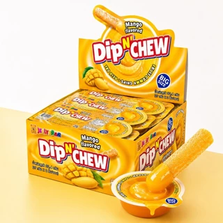 (กล่อง) Dip N' Chew เยลลี่แท่ง จิ้ม ดิป ซอสผลไม้ (ตรา เจลลี่แบร์) พร้อมส่ง