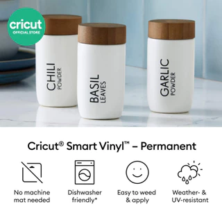 Cricut Smart Vinyl Permanent ขนาด 13 นิ้วx3 ฟุต สำหรับเครื่องตัดรุ่น Explore 5 และ Maker 4