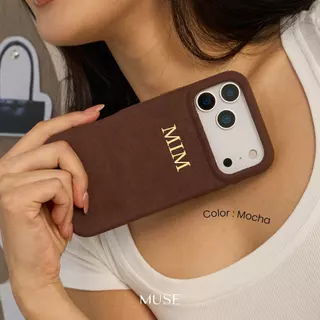(16-17 Series) MUSE Suede Plain Case With MagRing
