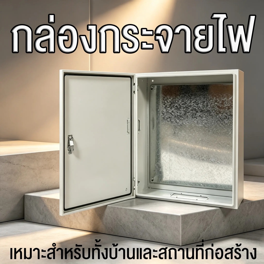 [มีสินค้าพร้อมส่ง] กล่องตู้ไฟฟ้าโลหะกันน้ำ กล่องกระจายสายไฟ ตู้ควบคุมไฟฟ้า ติดตั้งภายใน มีหลายขนาด