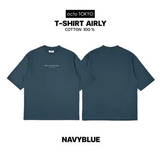 เสื้อยืดทรงโอเวอร์ไซส์ octoTOKYO รุ่น Airly ลาย Sip Font | ผ้า Premium Cotton 100% นุ่ม สบาย ระบายอากาศดี