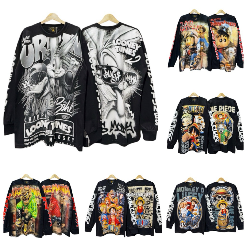 เสื้อยืดแขนยาว เสื้อยืดโอเวอร์ไซส์ เสื้อยืด UNISEX มีส่งด่วน ส่งไว ส่งสินค้าทุกวัน