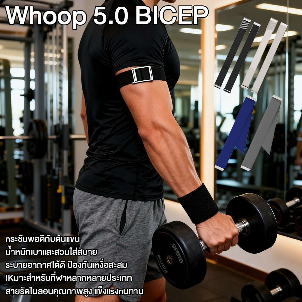 ไม่อับ Bicep Band แบบรัดต้นแขน ยืดหยุ่น Bicep Band เหงื่อทนปรับไนลอนกีฬา Band พรีเมี่ยม Cozy ถัก