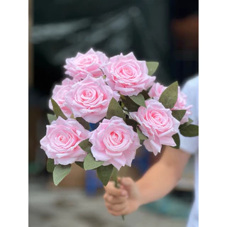 กุหลาบโลลิต้า ดอกไม้ปลอม 1 ช่อมี 9 ดอก