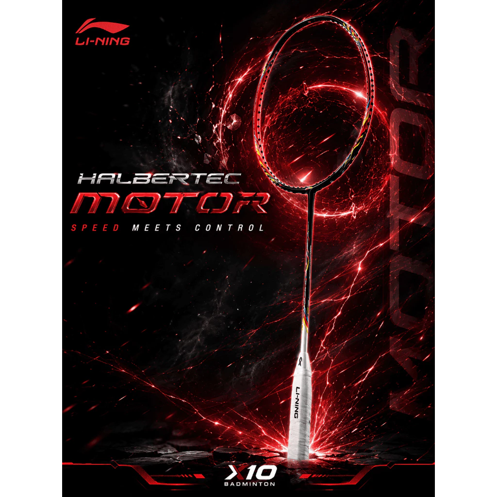 Li-Ning HALBERTEC MOTOR ไม้แบดมินตัน 4U 5U สายคอนโทรล Lining ของแท้ ประกันศูนย์ 6เดือน X10 Badminton