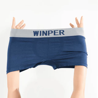 WINPER W1 กางเกงในชายขาสั้น ขอบสี ไซส์เล็ก ไซส์ใหญ่ เอว 24-64 นิ้ว ผ้านิ่ม ยืดหยุ่นสูง ไม่ย้วย (แพ็ค 6-14ตัว)