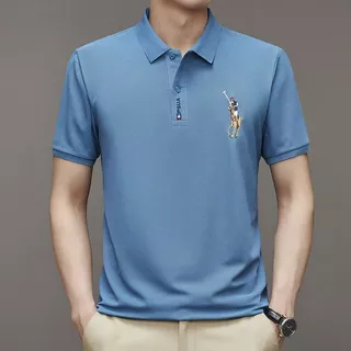 PROMAN เสื้อโปโลผู้ชายรุ่นใหม่ แขนสั้นสไตล์ลำลอง ทำจากผ้าฝ้ายแท้ ทรงหลวมใส่สบาย มีขนาดใหญ่ เหมาะใส่ในฤดูร้อน