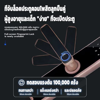 HIDO กลอนประตูดิจิตอล ลูกบิดประตู Smart Digital Door lock สแกนลายนิ้วมือ รหัสผ่าน บัตร IC กุญแจ รับประกัน 1ปี 620