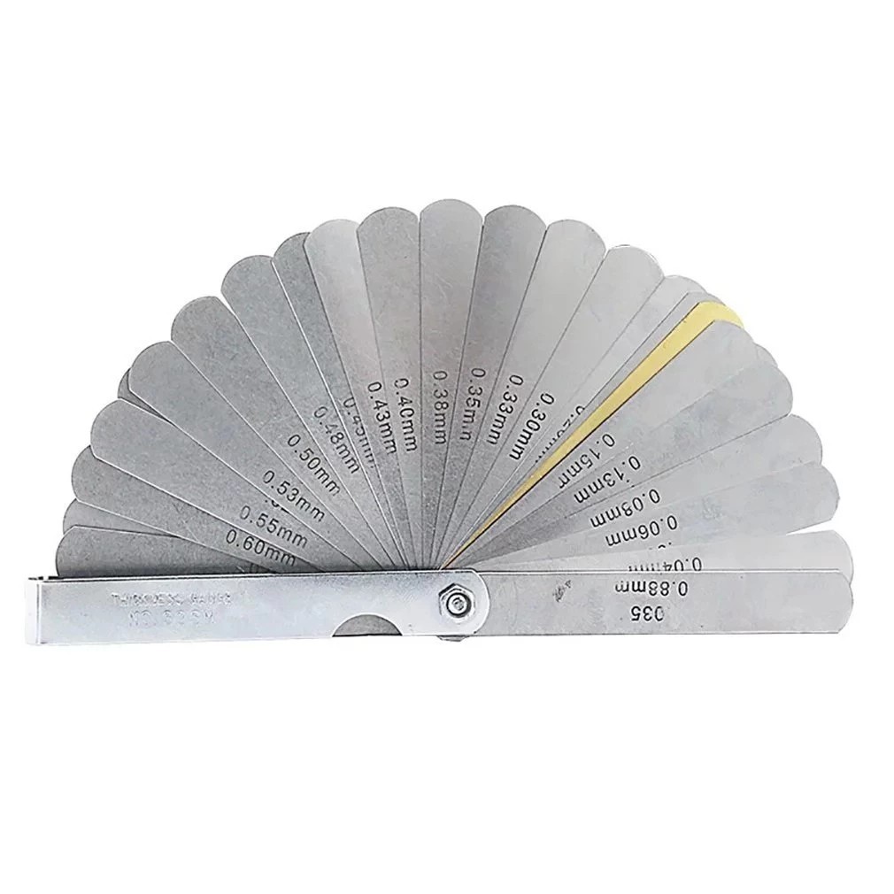 ฟิลเลอร์เกจ 32 ชิ้น FEELER GAUGE  เกจวัดระยะห่าง แผ่นวัดความหนา ตั้งวาล์วรถยนต์ มอเตอร์ไซค์
