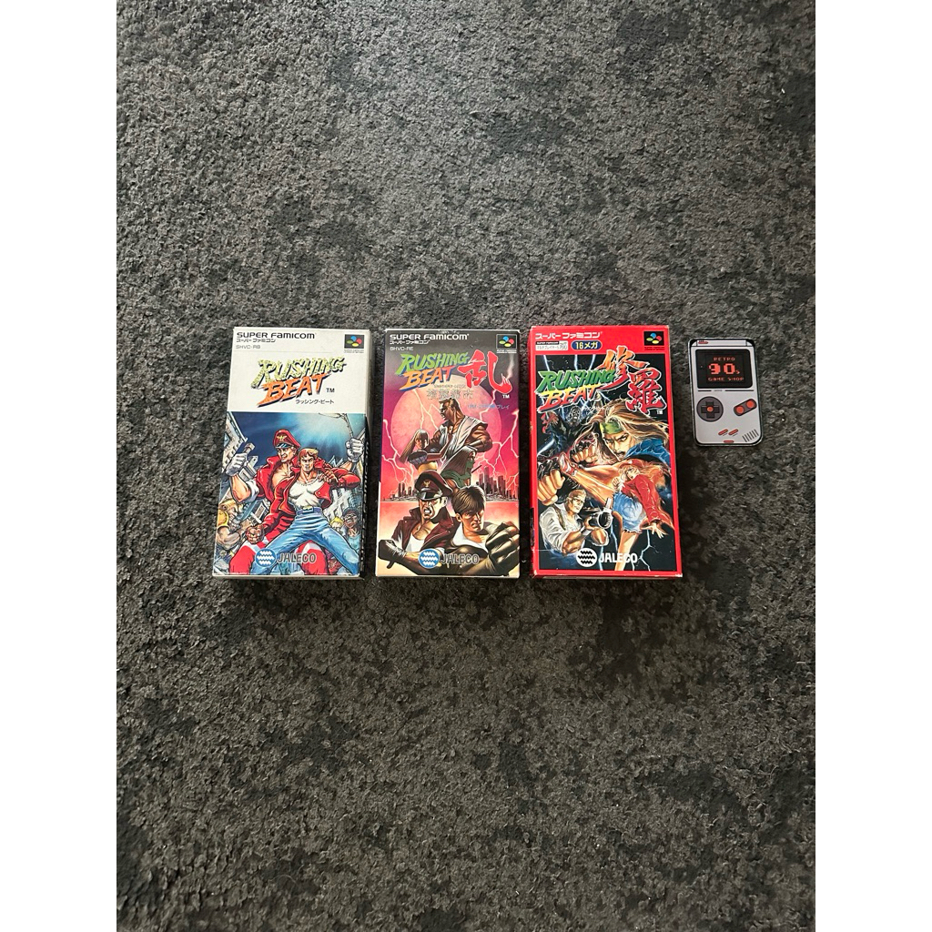 Nintendo Super Famicom Set  Rushing Beat Collection Boxed  Japan