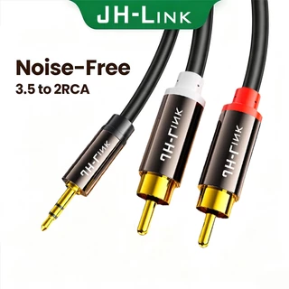 สายAUX 3.5mm to 2RCA สายสัญญาณเสียง AUX เข้า1ออก2 สายยาว 1.5M 3M 5M