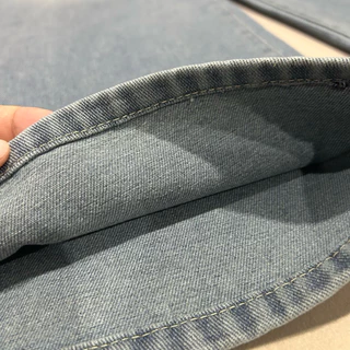 JINJEANS-202 | (XS-9XL) กางเกงยีนส์ขากระบอกใหญ่ baggy jeans สีบลูเฟด