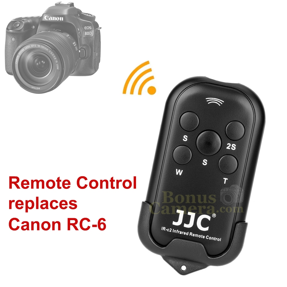 IR-C2 รีโมตแคนนอน EOS 5D Mk II,III,IV, 5DS,6D,6D Mk II,7D,7D MkII,60D,70D,80D,90D ใช้แทน Canon RC-6 