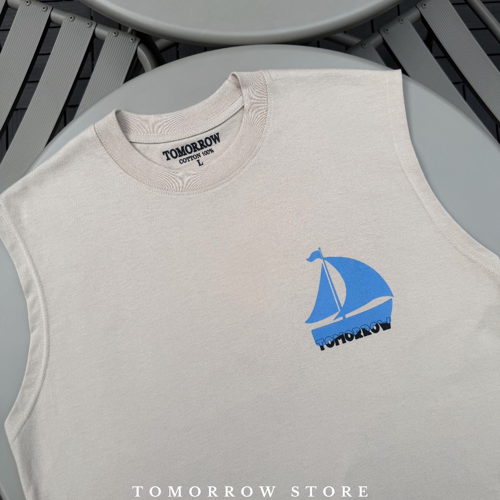 TOMORROW-เสื้อแขนกุด เนื้อผ้าคอลตอล 100% - Dream higher รูปที่ 7