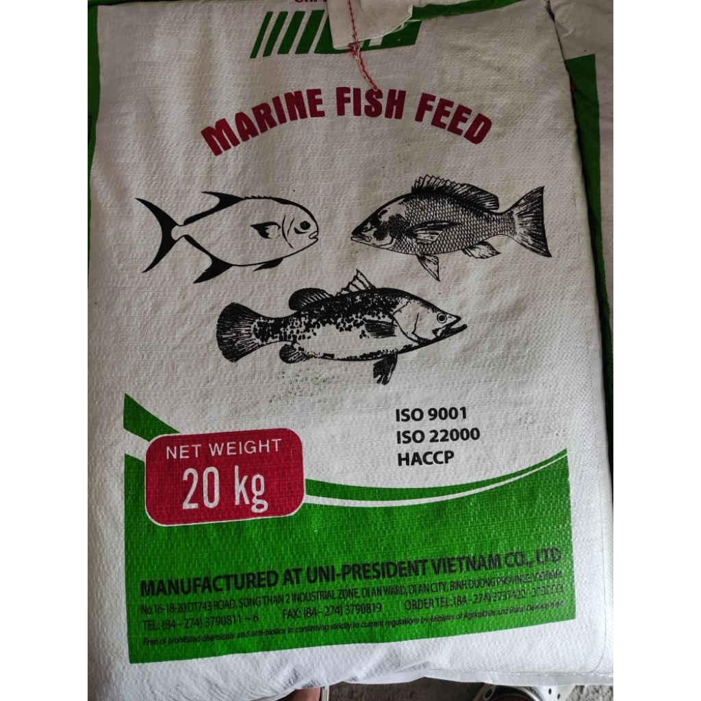 อาหารปลากระพง ยี่ห้อ marine fish feed