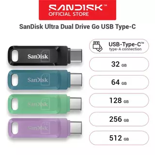 SANDISK ULTRA DUAL DRIVE GO USB TYPE C 32GB 64GB 128GB 256GB (SDDDC3) FlashDrive แฟลชไดรฟ์ Android