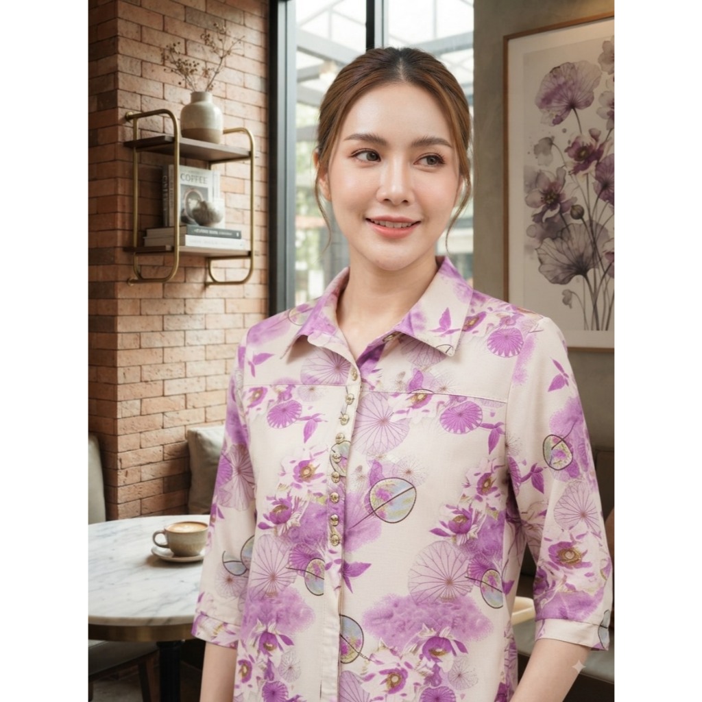 ใหม่ เสื้อยืดผ้าเกาหลี พื้นดำ คอกปก ฟรีไฃส์32''-44''เนื้อผ้ายืดใส่สบายผ้าไม่ร้อนเนื้อบางเบาผ้าไม่ร้อน