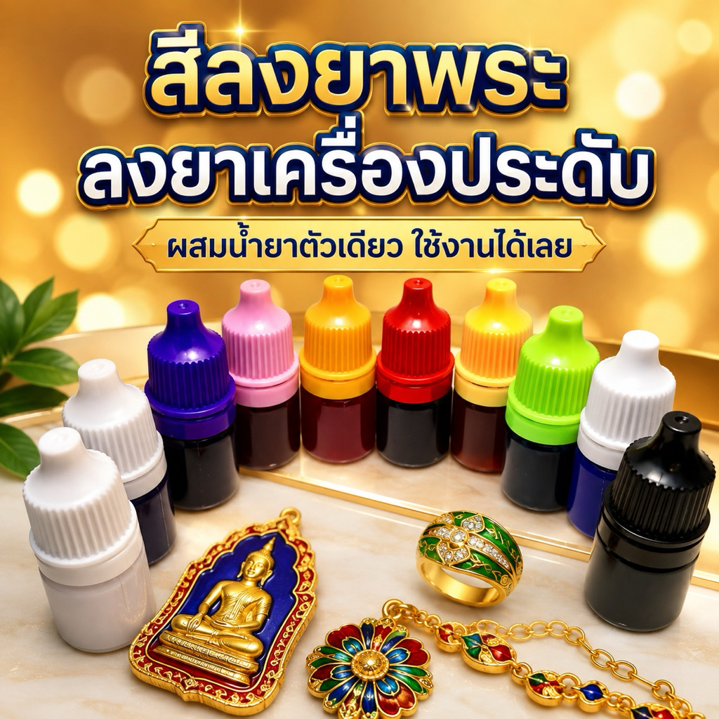 สีลงยาพระ3ml 1ชุด10สี พร้อมใช้งาน ลงยาจิวเวลรี่ งานป้ายพลาสติก กรอบพระ และงานต่างๆ มีวิธีทำให้ สีสวยสด ราคาถูกที่สุด❗️
