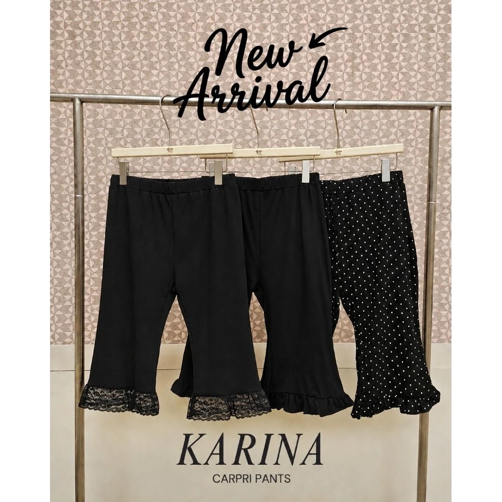 [New in] Karina Carpri Pants กางเกง 3 ส่วนสาวอวบ Freesize 30-46"