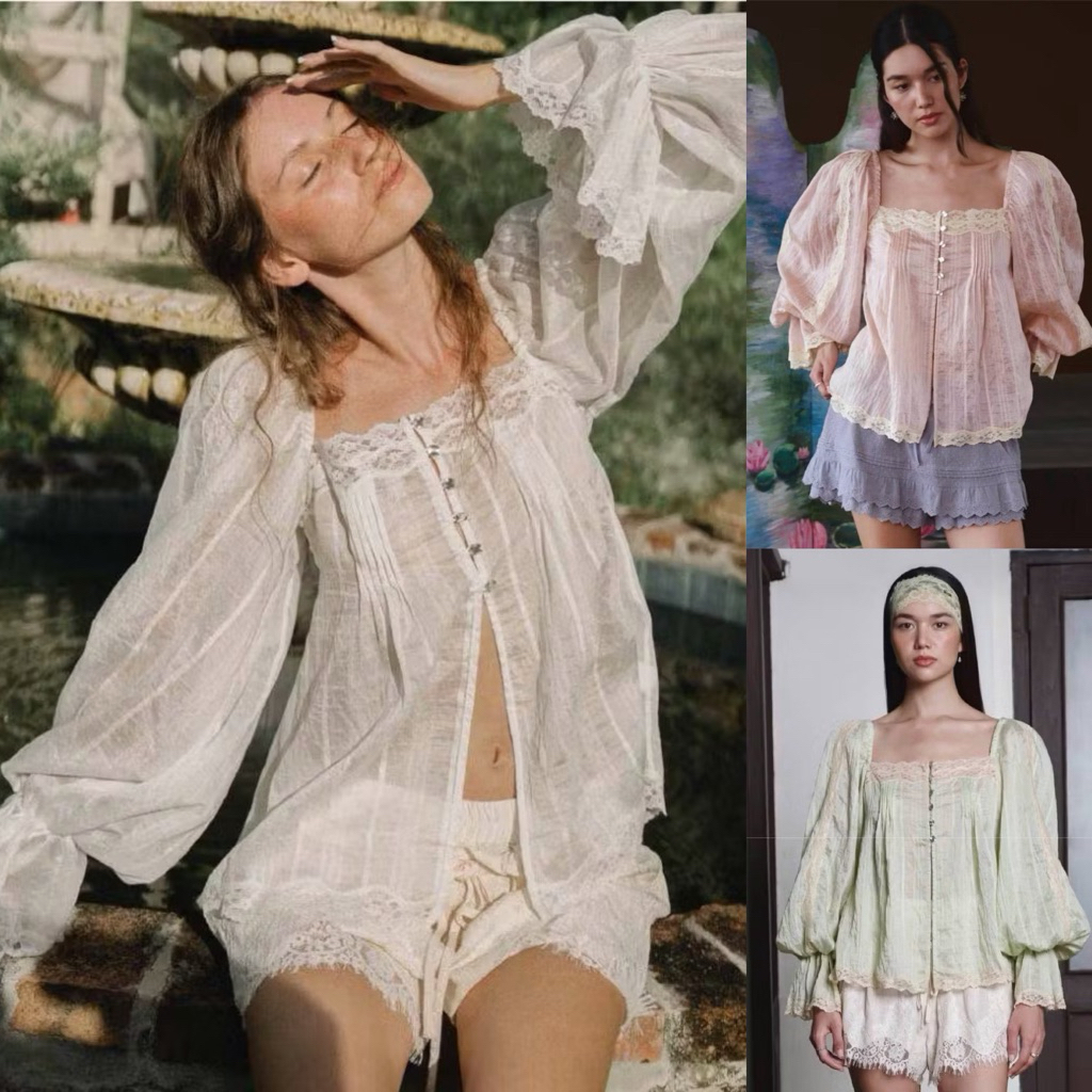 Mitr📍พร้อมส่ง🚚ส่งด่วนในพื้นที่💨 Mirt Petal Blouse เสื้อเบลาส์ (Exclusive) New✨in Pack