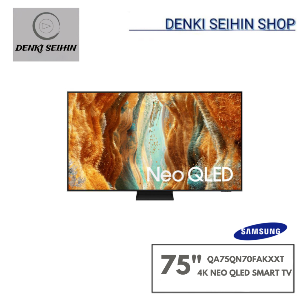 Samsung ทีวี QN70F สมาร์ททีวี 75 นิ้ว 4K Neo QLED รุ่น QA75QN70FAKXXT ปี 2025