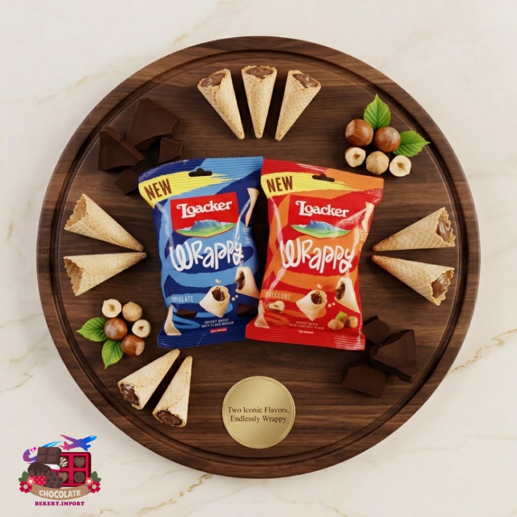 Loacker Wrappy crispy wafer ขนมเวเฟอร์สอดไส้ของ Loacker 50g จากอิตาลี มี 2 รสชาติ