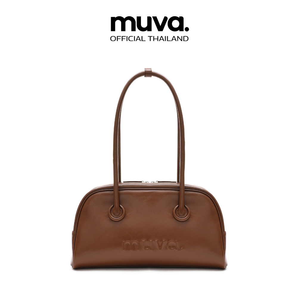 MUVA حقيبة كتف جلد طبيعي BISCUIT — صورة 2