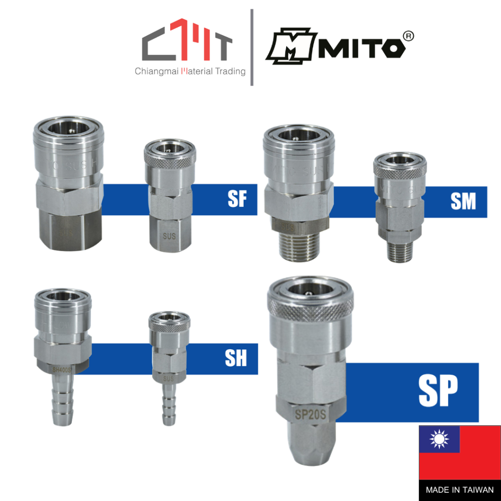 MITO คอปเปอร์ลมสแตนเลส No.SF20S / SM20S / SH20S / SP20S / SF400S  / SM400S / SH400S