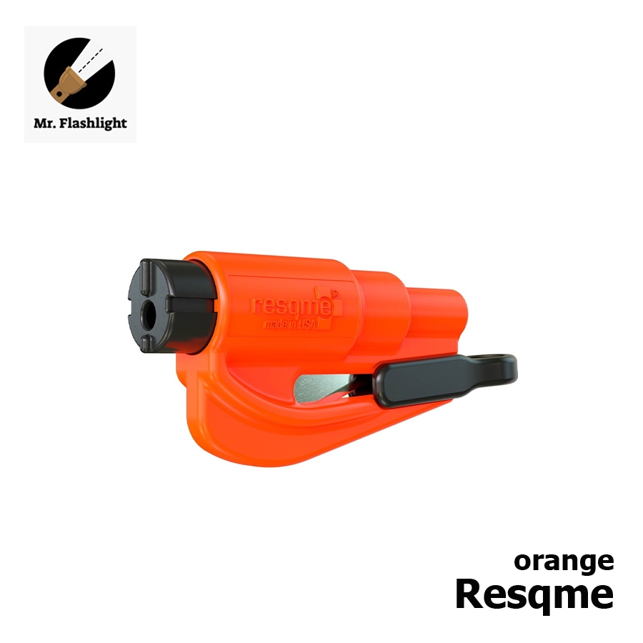 Resqme (อุปกรณ์ช่วยเหลือฉุกเฉิน) สำหรับตัดเข็มขัดนิรภัยที่ติดขัดและทำลายกระจกหน้าต่าง