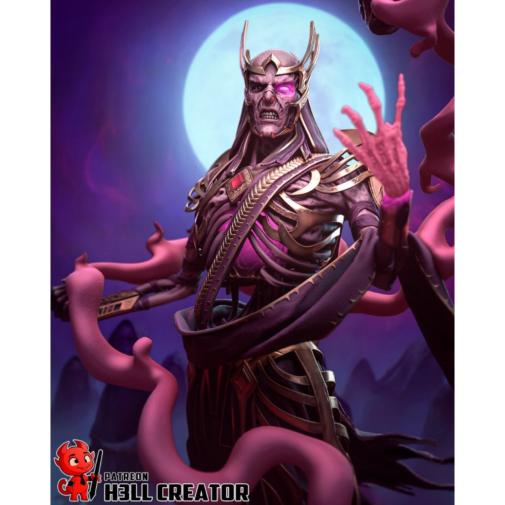 Vecna : Model Figure Resin โมเดล ผลิตตามสั่ง DnD Bust