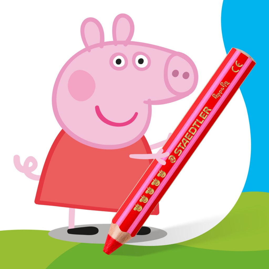 Peppa Pig أقلام تلوين Noris Junior ‏3 في 1 ‏(12 لوناً) — صورة 5
