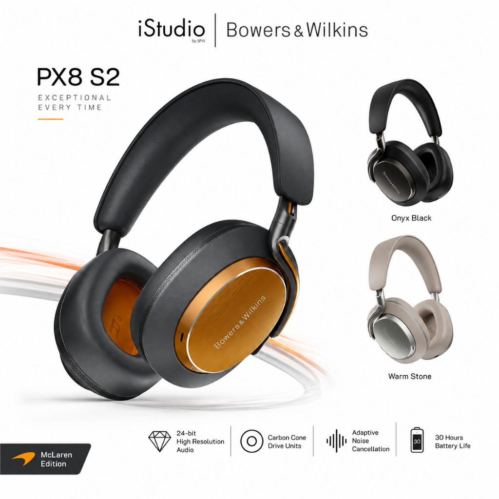 Bowers & Wilkins Px8 S2 Wireless Over-Ear Noise-Canceling Headphone - หูฟังไร้สาย รุ่น PX8 S2