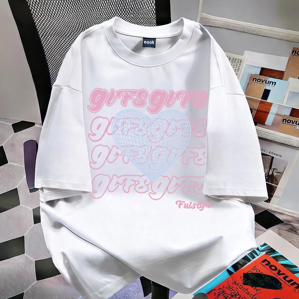 「งานเกรดพรีเมียม งานเกรด A」เสื้อยืดคอกลมผู้หญิง เสื้อ ผญ แฟชั่น เสื้อยืดแขนสั้นผู้หญิง คอตตอนแท้ ระบายอากาศดี #15