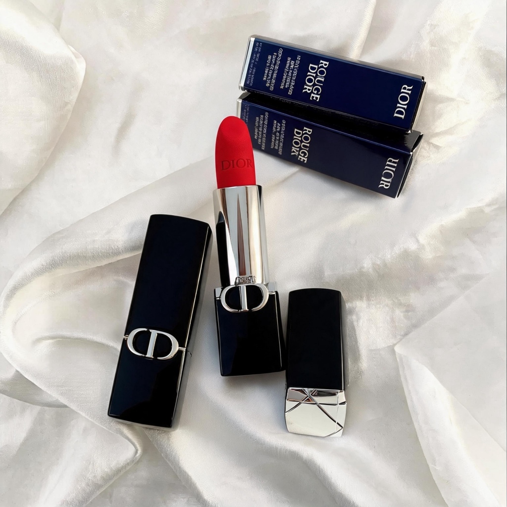 ใหม่เอี่ยม ของเดิม พร้อมส่งDior Rouge Lipstick Velvet 3.5g #100 #217 #772 ลิปสติกเนื้อกำมะหยี่ บางเบา ไม่แห้ง ของแท้