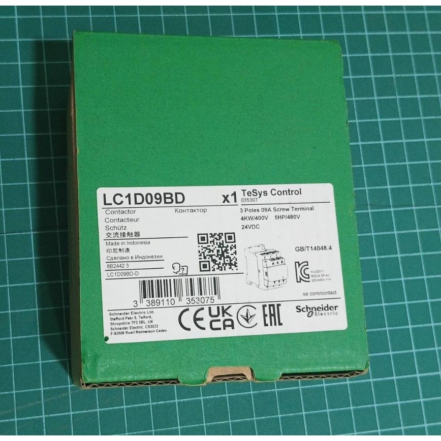 แมกเนติก คอนแทคเตอร์ Schneider Electric รุ่น LC1D09BD ตัวสีดำ