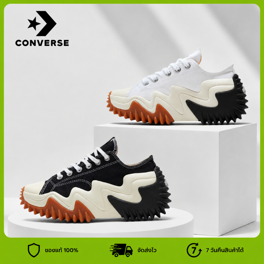 พร้อมจำหน่ายทันที Converse Run Star motion ร้านค้าอย่างเป็นทางก รองเท้ากีฬา unisex 36-45