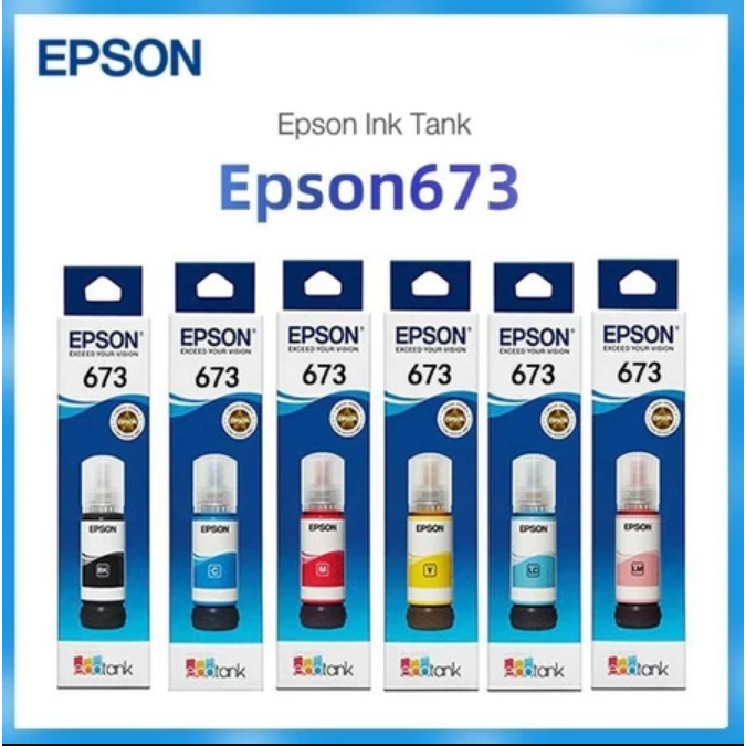 Epson 673 หมึกเติมแท้สำหรับ EPSON L-Series L800,L850,L1800