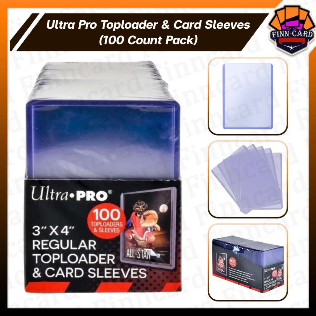 Ultra Pro Toploader & Card Sleeves (100 Count Pack)