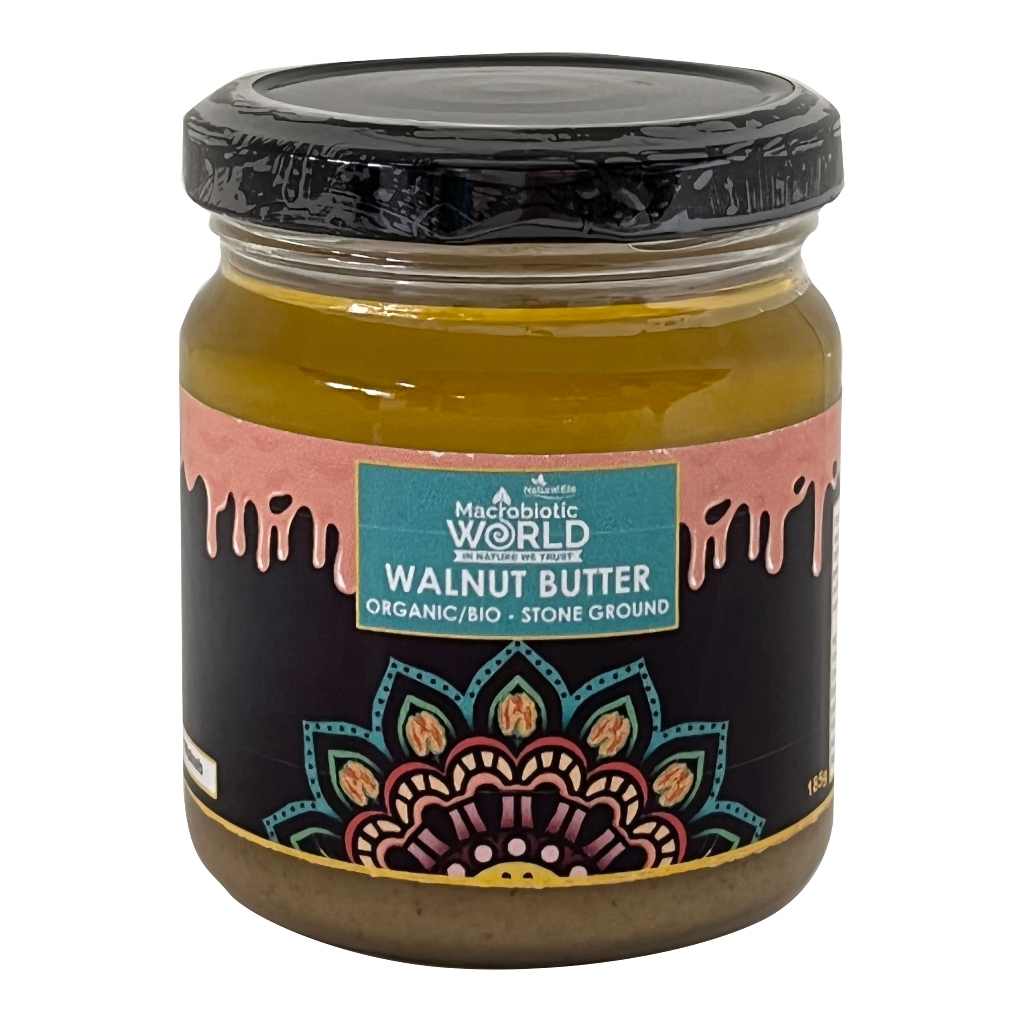 Organic/Bio Walnut Butter เนยวอลนัท (185g/500g) l Macrobiotic World Natural Efe l Spreads l SYM