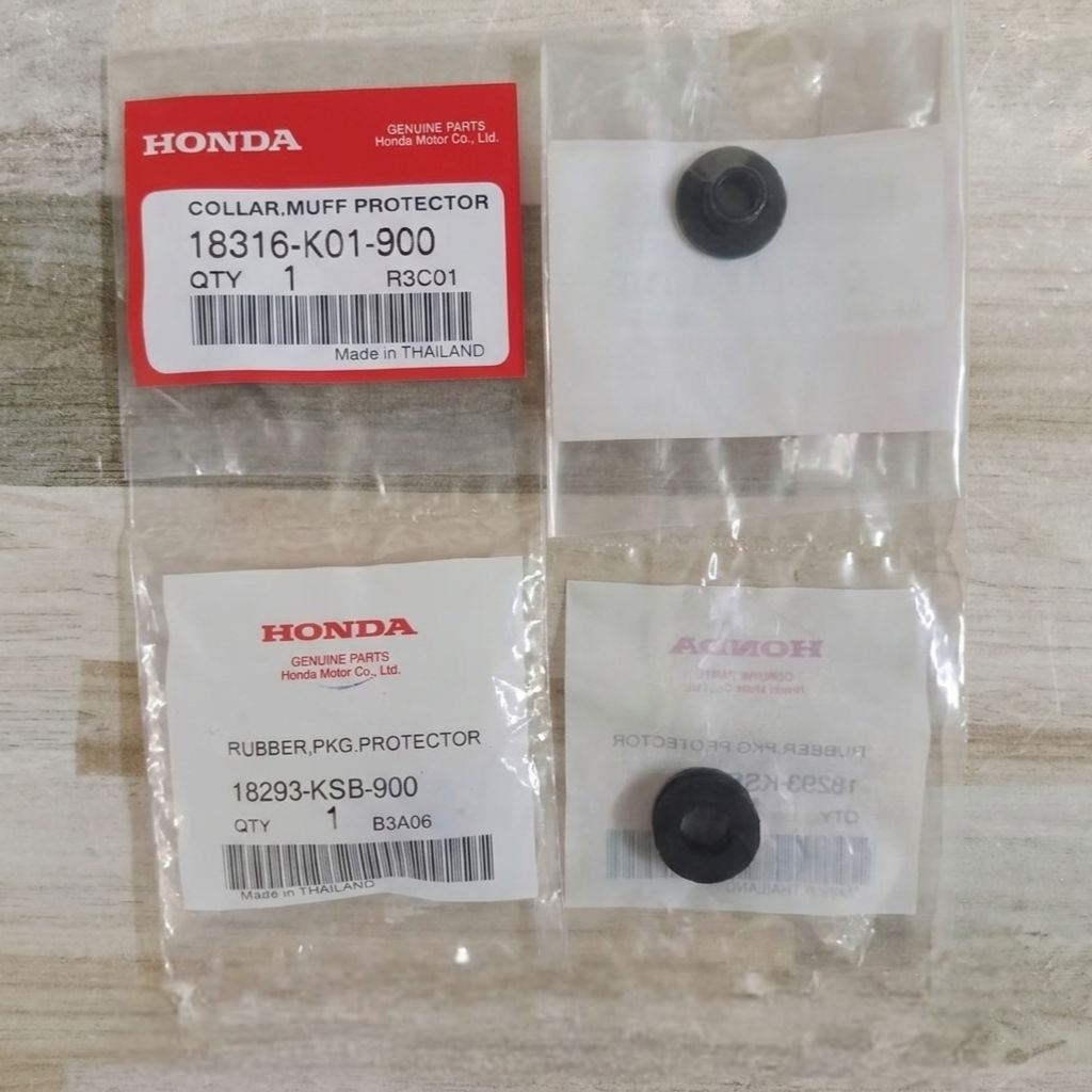 ปลอกรอง-ยางกันร้อนฝาครอบท่อHONDA PCX160/ Giorno แท้เบิกศูนย์ 18316-K01-900/18293-KSB-900