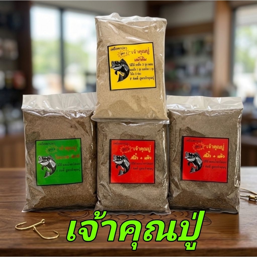 เหยื่อตกปลาอุปกรณ์ตกปลาเหยื่อเจ้าคุณปู่ สายหาบสายตกสปิ๋ว