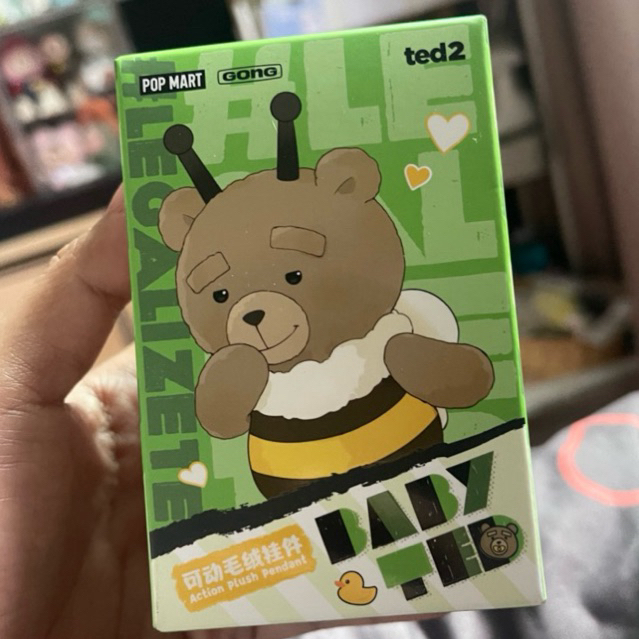✨ POP MART TED2 Baby Ted Action Plush Pendant รุ่นลับ (Secret) Wildman Ted ของแท้จาก POP MART