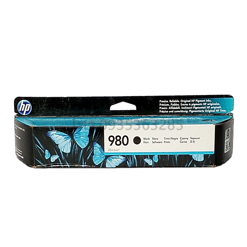 HP 980 BK รหัส D8J10A ตลับหมึกอิงค์เจ็ท สีดำ X555 , X585 Series