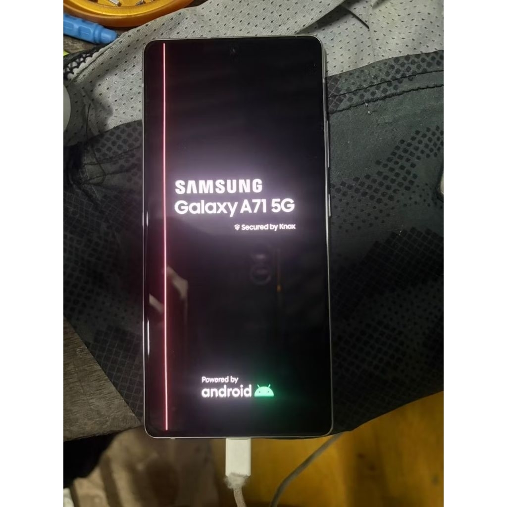 งานช่างจอแท้ยกโครงมี1เส้นSamaung a71 5g