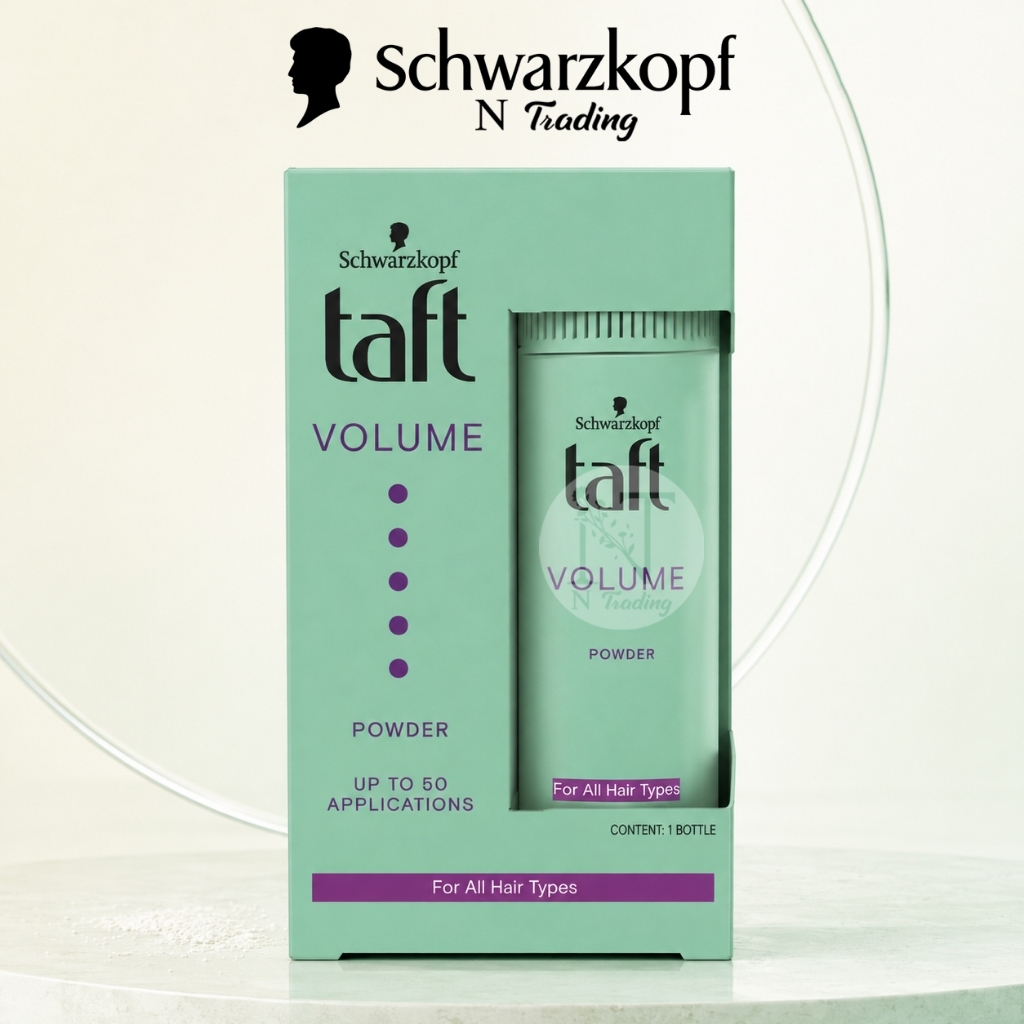 Schwarzkopf Taft Volume Powder All Hair Type | ชวาร์สคอฟ ทัฟท์ วอลลุ่ม พาวเดอร์ | แป้งจัดแต่งทรงผม สําหรับทุกสภาพผม 10 g