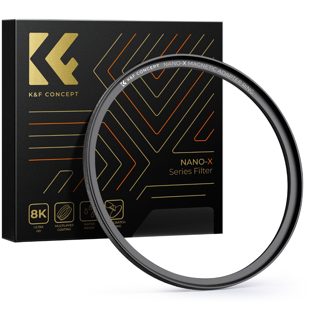 K&F Concept วงแหวนอะแดปเตอร์อะลูมิเนียม ขนาด 58-82mm 67-82mm 67-77mm-82mm